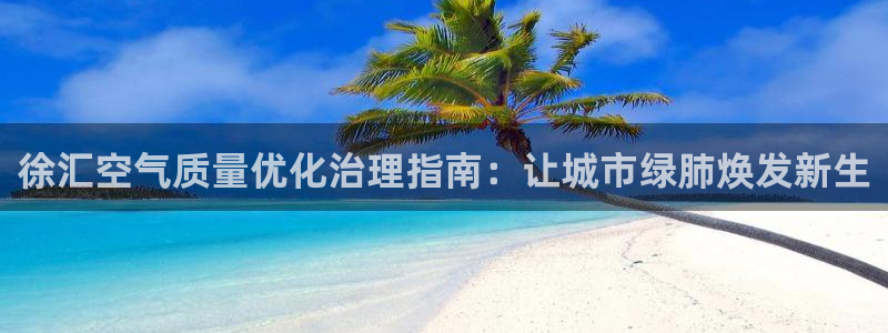 凯发k8国际首页登录|徐汇空气质量优化治理指南：让城市绿肺焕发新生